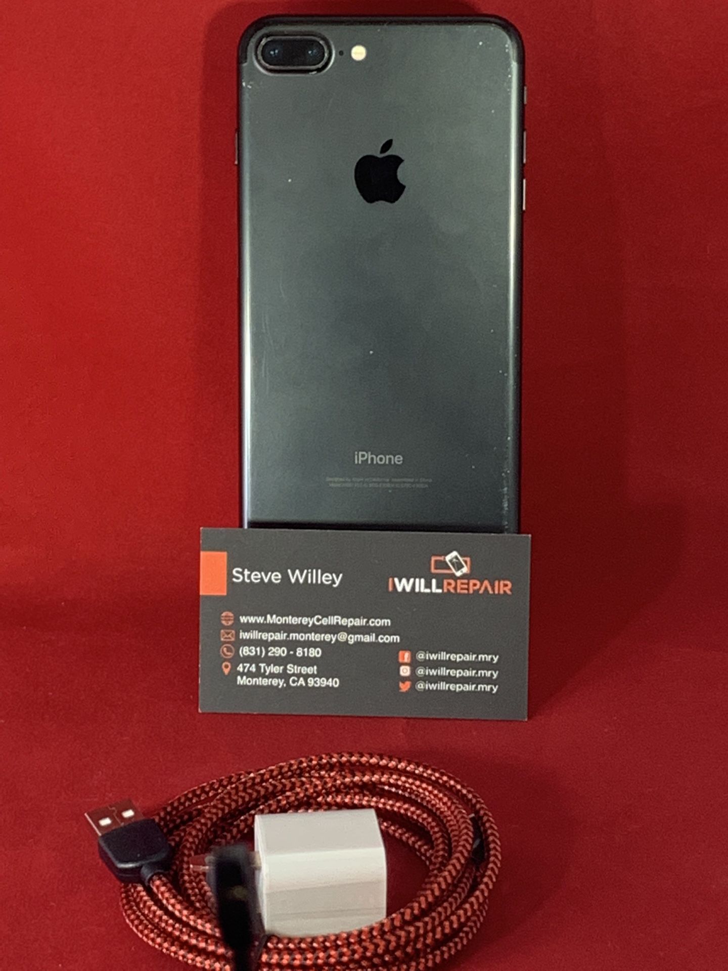 Apple iPhone 7+ Black 32GB Unlocked $250