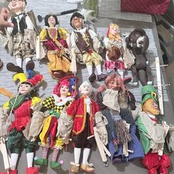 Make me an offer-155 Czech Marionette Puppets - Large Collection - Must Sell