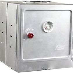 Coleman Portable Oven, Camping Use, Built-in Thermometer, Adjustable Rack, Folds Flat