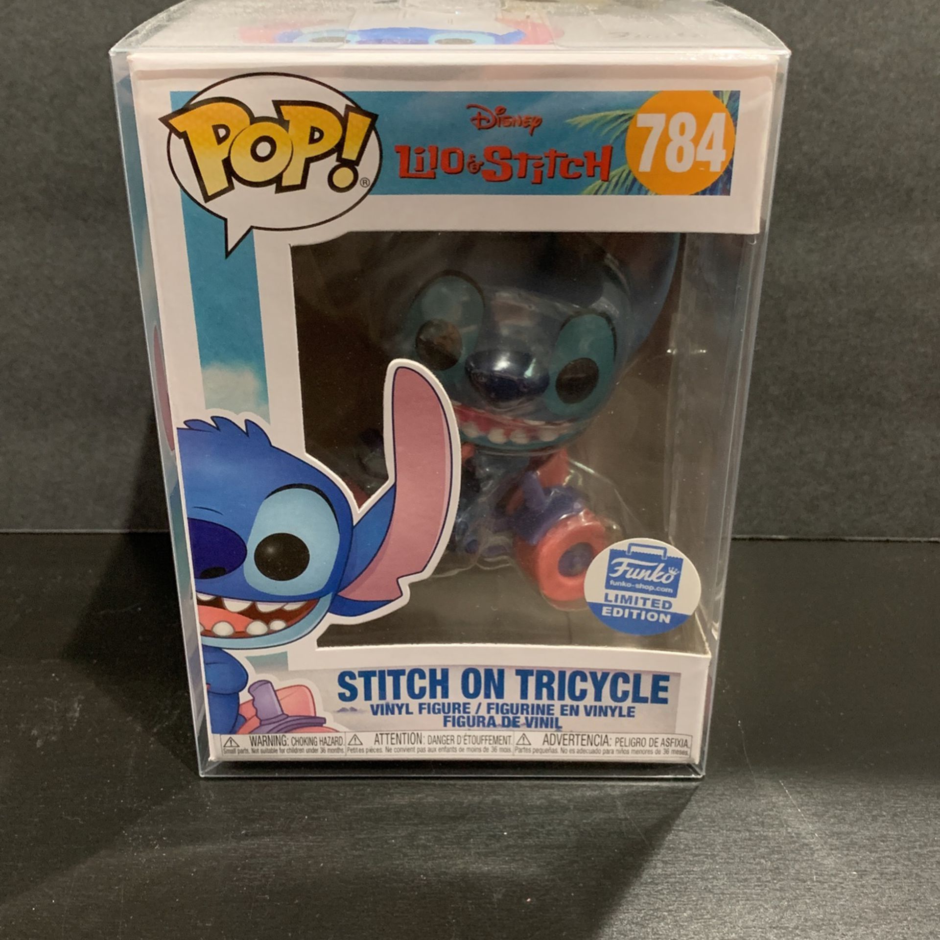 Funko Pop! Disney Stitch On Tricycle Funko Shop Exclusive Figure