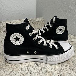 Converse Black High Top Platform Women’s 8.5
