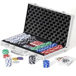 300 Pcs Poker Set with Aluminum Travel Case