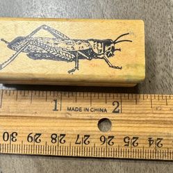 Grasshopper rubber stamp 