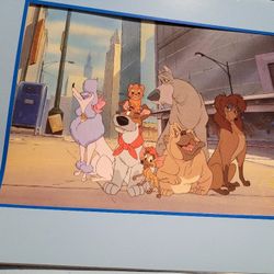 Oliver And Company Disney Commemorative Lithograph 