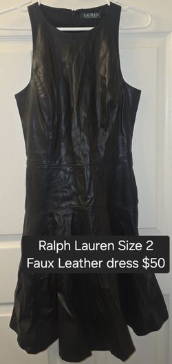 Ralph Lauren Size 2 Faux Leather