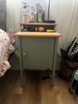 wooden nighstand