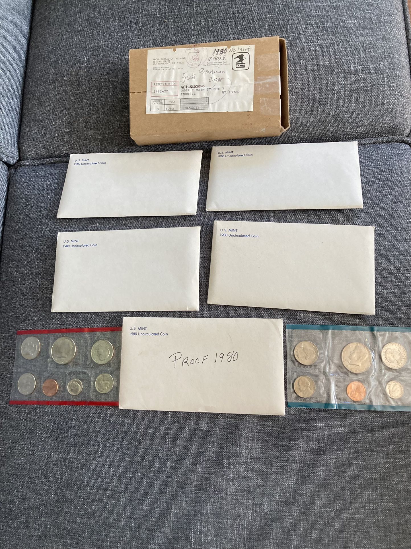 1980 5 Sets Mint Condition With Original Box