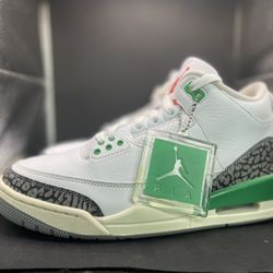 Retro 3 Lucky Green (M 8.5)(W 10)