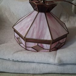 Vintage 14 Inch Tiffany Style Hanging Light Fixture