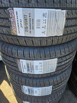 215-55-17 !!! ARISUN AGGRESSOR A/S !!! $300 LAS 4 LLANTAS MONTADAS Y BALANCEO INCLUIDO 👌