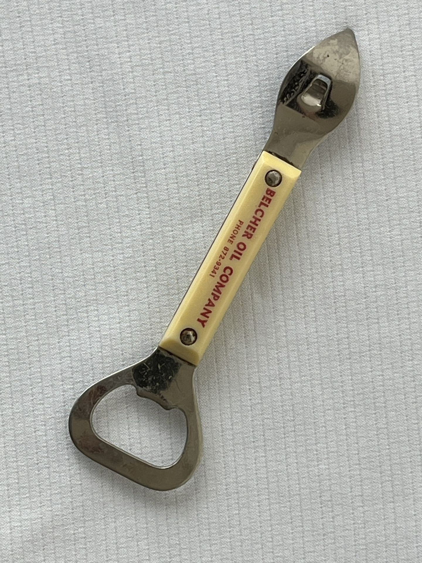 Belcher Oil Co. Advertising Promotional Can & Bottle Opener - Miami, Florida FL