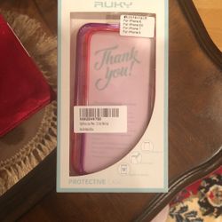 2 Phone Cases That Are Pink To  Purple Gradient