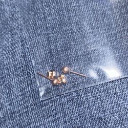 rose gold ball stud earrings