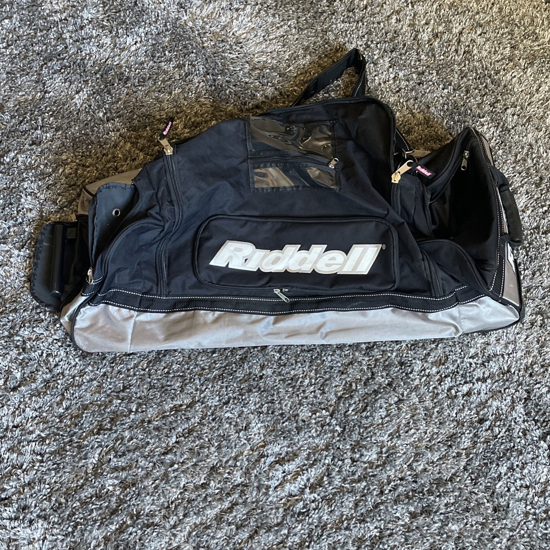 Riddell football Bag With Handle/wheels.
