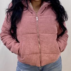 Cordoroy Girls Pink Jacket