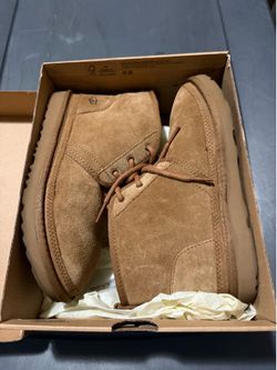 UGG Woman Size 4 Ankle Boots Neumel Chukka Chestnut UGGPlush Wool