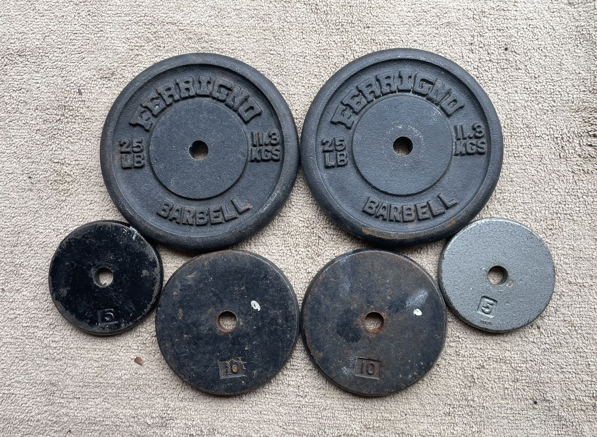 80 lbs 1” Weight Plates