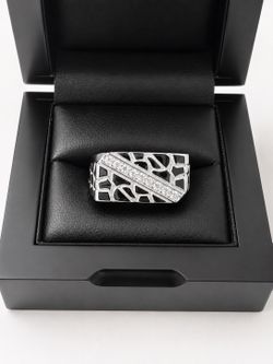 925 Sterling Silver 0.50CT MOISSANITE Signet Men’s Ring Size 10,11 or 12