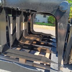 72" Skid Steer Hydraulic Skeleton Grapple Attachment. New!