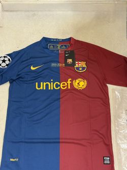 Barcelona 2009 UCL Final Messi #10 Retro Soccer Football Futbol Jersey M
