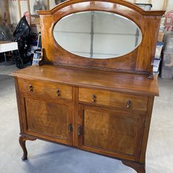 Antique Mirrored Sideboard