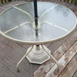 Patio Table and Umbrella 