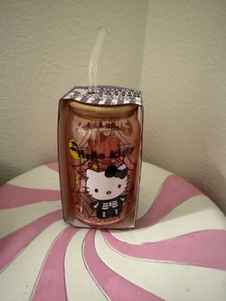 HELLO KITTY GLASS TUMBLER