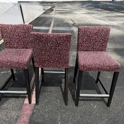 3 bar stools with Removable Covers