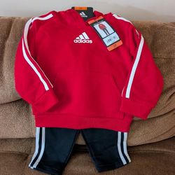 Adidas Kids Size 2T Jogger Set 