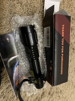 LED Flashlight Rechargeable 20000 High Lumens, 20 W