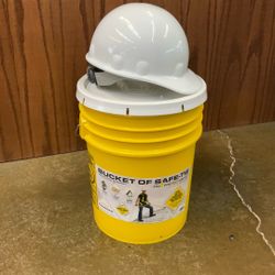 Guardian Bucket Of Safetie W Hard Hat New