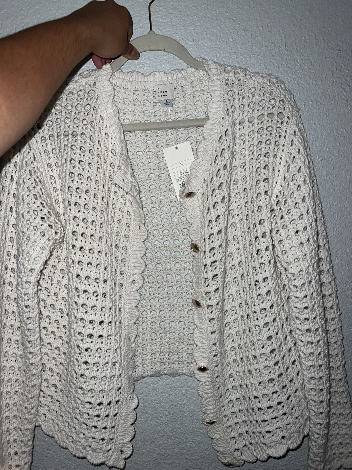 Knit Cardigan Size L