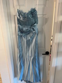Azazie blue dress