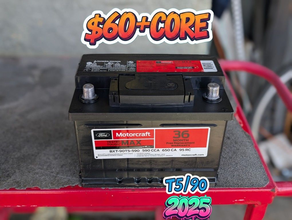 Car Battery Group Size 90/T5
