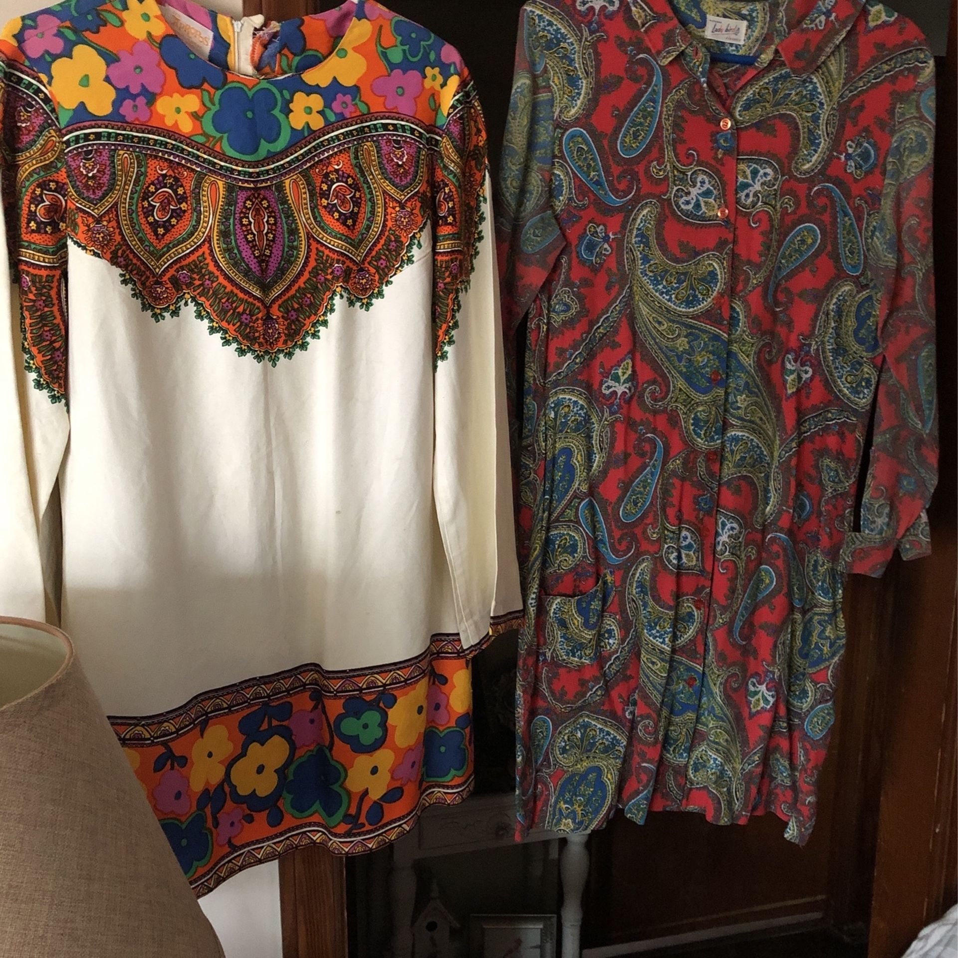 Two Vintage, 60’s Dresses