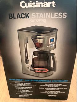 Cuisinart PerfecTemp 14-cup programmable coffee maker black/stainless brand new/never used