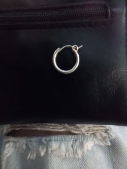 Sterling Silver Hoop Earring, stamped .925