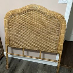 Twin Rattan Headboard