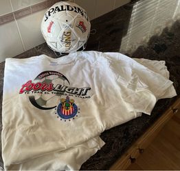 Coors Light Soccer Ball & Chivas Rayadas T-Shrts