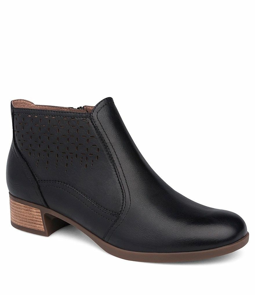 Dansko liberty black booties
