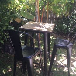 Bar Stool.  Table. 