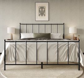 Queen, metal bed frame