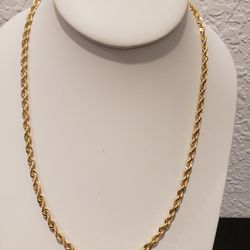 10kt Gold Rope Chain