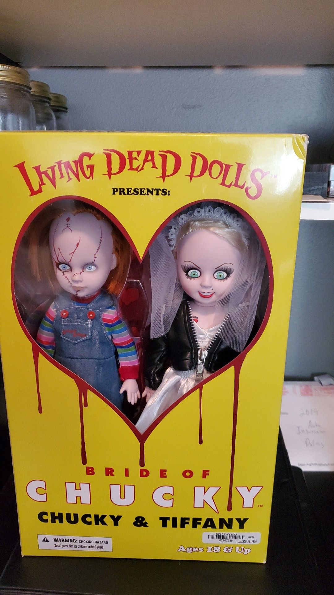 Living dead dolls chucky and tiffany