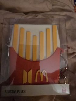 BT21 BTS LINE FRIENDS McDonald's Collab Fry Silicone Pouch