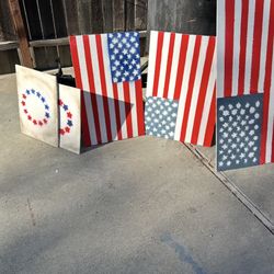 Wood Flags 20 By 32 Inches $15 