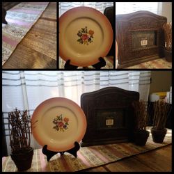 Picture Frame Decor Plate Set