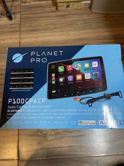 BOSS Audio Systems BCPA10RC Car Stereo - Apple CarPlay, Android Auto, Single Din, 10.1 Inch LCD Touchscreen, Bluetooth, No CD DVD Player, AM/FM Radio 