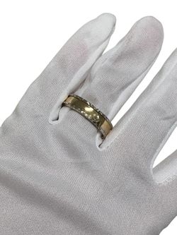 2 toned gold wedding band #31917