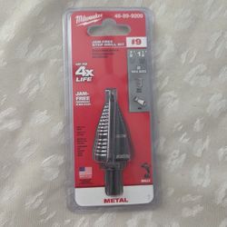 Milwaukee  7/8 in. - 1/8 in. #9 Black Oxide Step Drill Bit (2-Steps)